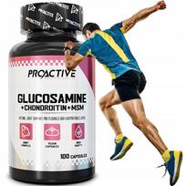 Maisto papildas GLUCOSAMINE Proactive Glucosamine+Chondrotoine+MSM 100 kaps.