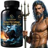 Kolagenas plaukams, nagams, odai, su vitaminu C, Kraken