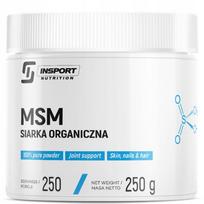 Maisto papildas MSM Organic Sulfur 1000mg 250g, sąnariams, plaukams, nagams, INSPORT