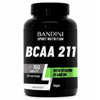 Aminorūgštys BCAA 2:1:1, 150 tablečių, su vitaminu B1 ir B6, Bandini