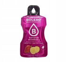 Gėrimo milteliai Bolero Classic 3g, braškių ir bananų, su stevia, mažai kalorijų