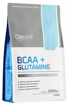 BCAA + glutaminas citrinų skonio 1000g Ostrovit