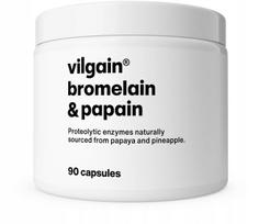 Maisto papildas Vilgain Bromelain and Papain, 90 kapsulių