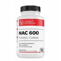 Maisto papildas Vitafit NAC 600 mg, 120 kapsulių