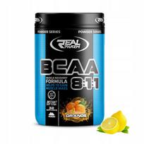 BCAA aminorūgštys 8:1:1 REAL PHARM 400g Leucine Lemon 32 porcijos