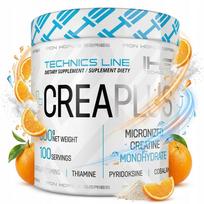 Kreatino monohidratas IHS Crea Plus 300 g su taurinu ir vitaminais, apelsinų skonio