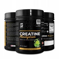 Kreatino monohidratas QRP Nutrition milteliai 500 g, laimo skonio