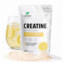 Kreatino monohidratas su vitaminu C, citrinų skonio, 300 g, 75 porcijos