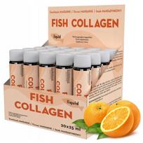 Kolageno žuvų shotai plaukams, nagams, odai, mineralai, hialurono rūgštis, 20 x 25 ml
