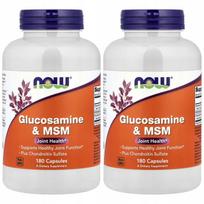 Maisto papildas sąnariams NOW Glucosamine MSM Chondroitin, 180 kapsulių, 2 vnt.