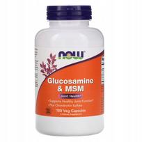 Maisto papildas NOW FOODS Glucosamine & MSM, 180 vegetariškų kapsulių