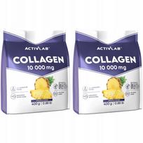 Kolagenas Activlab COLLAGEN 10 000 mg su ananasais, 400 g, vitaminai C ir D3, sąnariams, kaulams, plaukams, 2 vnt.