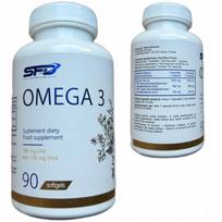 Maisto papildas SFD OMEGA 3 90 kapsulių, žuvų taukai EPA DHA