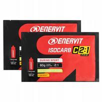 Izotoninis angliavandenių gėrimas Enervit Isocarb C2:1 65g, švelnaus citrinos skonio, 2 vnt.