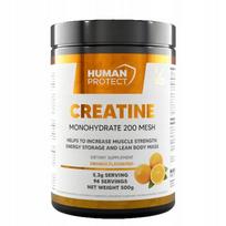 Kreatinas Human Protect CREATINE MONOHYDRATE 500g apelsinų skonio