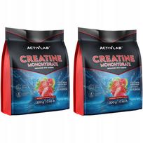 Kreatino monohidratas su taurinu Activlab, braškių-aviečių, 300g, 2 vnt.