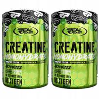 Kreatino monohidratas 500g REAL PHARM, 2 vnt.