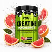 Kreatino monohidrato milteliai Real Pharm 500g, greipfrutų
