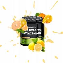Kreatino monohidratas BioTechUSA 100% 300 g Neon Citrus