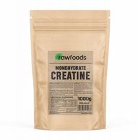 Kreatino monohidratas RAWFOODS 1 kg su vitaminu D3, 200 mesh