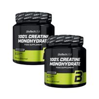 Kreatino monohidratas BioTechUSA 100% 300 g, 2 vnt.