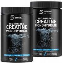 Kreatino monohidratas 500g, mikronizuotas, gerai tirpus, INSPORT