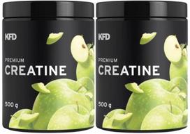 Kreatino milteliai KFD PREMIUM žaliosios obuolio skonio, 2 x 500 g