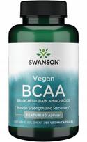 Aminorūgštys SWANSON BCAA Leucine Isoleucine Valine 90 kaps.