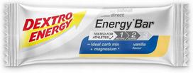 Energijos batonėlis Dextro Energy 50 g vanilinis, angliavandeniai ir baltymai