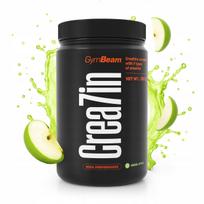 Kreatino kompleksas GymBeam CREA7IN, 7 formos, L-citrulinas, veganiškas, 300 g, obuolių skonio