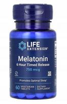Maisto papildas Life Extension Melatonin 750 mcg, pailginto veikimo, 60 tablečių