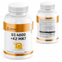Maisto papildas INSPORT VITAMIN D3 4000 + K2 MK-7, 100 tablečių