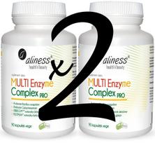 Virškinimo fermentai aliness MULTI Enzyme Complex PRO su sinbiotiku, 90 kaps., x2