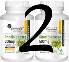 Maisto papildas aliness Rhodiola rosea 500 mg, 60 kapsulių x2