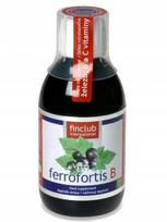 Skystas geležis Ferrofortis B, 250 ml, augalinis, širdies ir kraujagyslių sistemai, Finclub