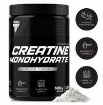 Kreatino monohidratas Trec 500 g 99,99% natūralus 147 porcijos