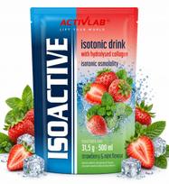 Izotoninis gėrimas ACTIVLAB ISOACTIVE braškių-mėtų, 31,5 g, su kolagenu
