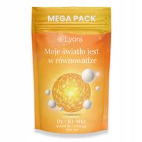 Vitaminas D3 5000 IU K2 MK7 100 µg 500 tablečių Lyora
