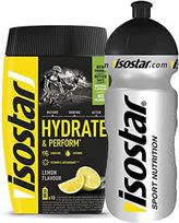 Izotoninis gėrimas Isostar Hydrate Perform citrinų, 400 g, su 0,5 l buteliu