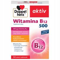 Maisto papildas Doppelherz aktiv Vitamin B12 500, 30 tablečių