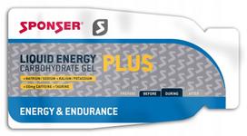 Energijos gelis SPONSER LIQUID ENERGY PLUS su kofeinu