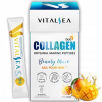 Kolageno žuvų milteliai su biotinu, cinku, asiūkliu, VitalSea, mango, 30 vnt.