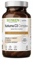 Maisto papildas Biowen TURMERIC C3 COMPLEX + imbieras, juodieji pipirai, 60 kapsulių