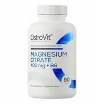 Maisto papildas OstroVit Magnesium Citrate 400 mg + Vitaminas B6, 90 tablečių