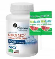 Maisto papildas aliness Krill Oil NKO Omega3 su astaksantinu, 1000 mg, 60 kaps.