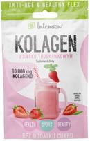 Kolagenas su vitaminu C ir hialurono rūgštimi, braškinis, 11 g, Intenson