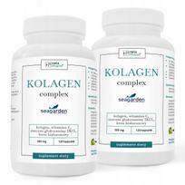 Kolageno kompleksas 500mg Fish Sea Skin, sąnariams, kaulams, 120 kapsulių
