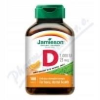 Vitaminas D3 Jamieson 1000IU, 100 tabletčių, apelsinų skonio