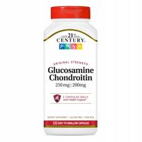 Maisto papildas 21st Century Glucosamine Chondroitin 250mg / 200mg, 120 kapsulių
