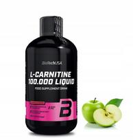 Skeriamasis L-Carnitine 100.000 500 ml su obuolių ir žaliosios arbatos skoniu BioTech USA